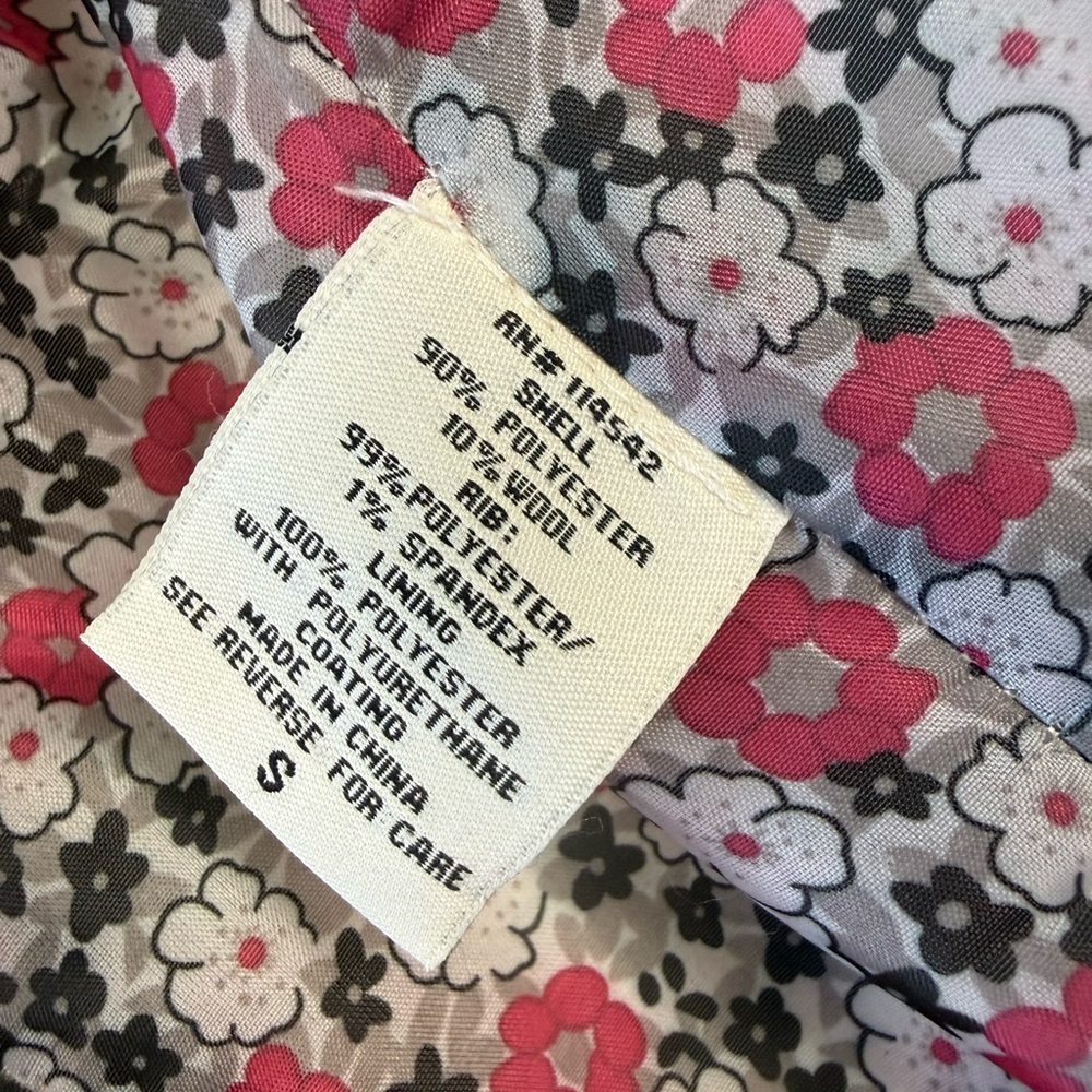 Joujou Women's Pea Coat Double Breasted, White Vintage,Tapered,Size Small - Picture 9 of 10